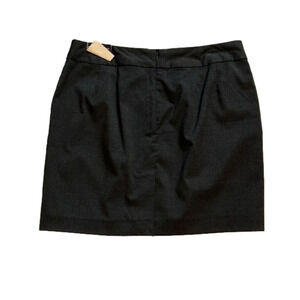 Dark grey charcoal tailored skirt size 12P back zipper
